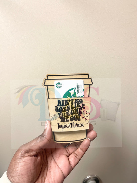 Coffee Gift Card Holder Coffee Gift Card Holder