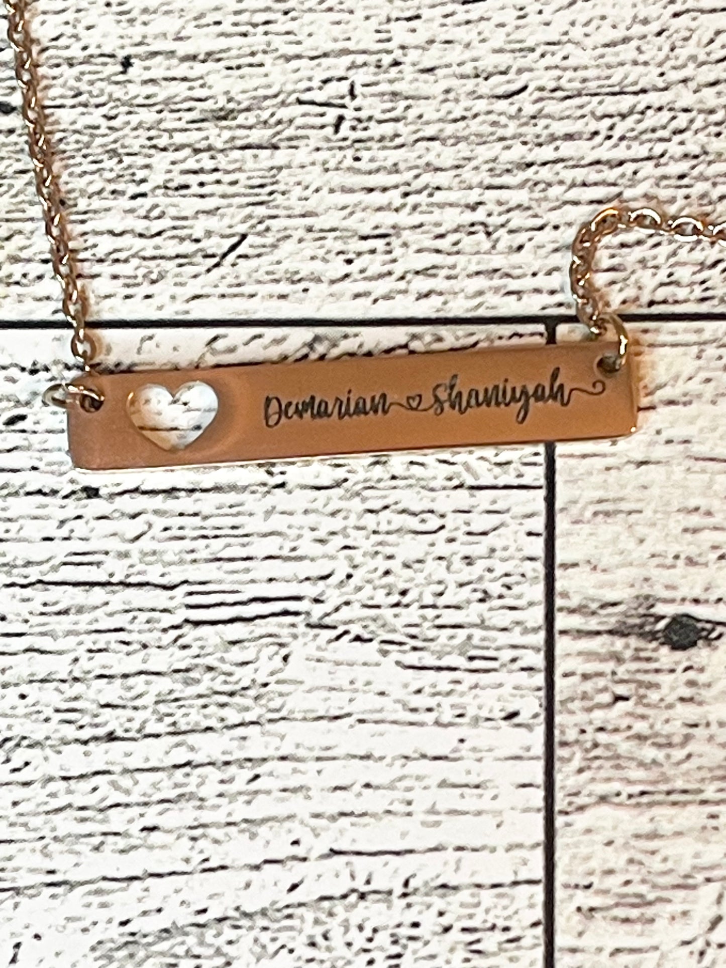 Heart Cutout Horizontal Bar