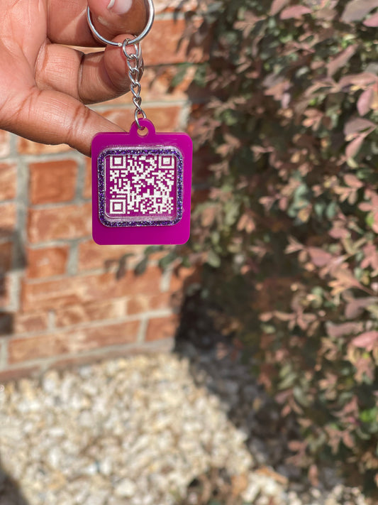 QR Code Keychain QR Code Keychain