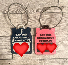 Load image into Gallery viewer, NFC Emergency Contact Backpack Tag
