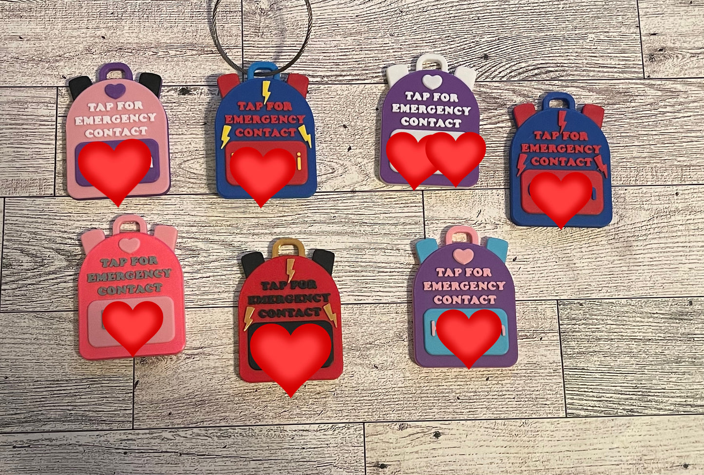 NFC Emergency Contact Backpack Tag