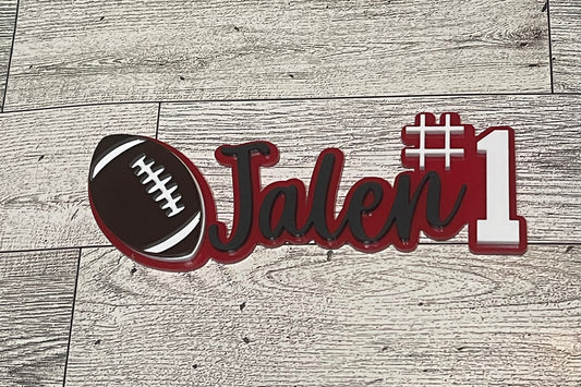 Custom Layered Acrylic Sports Fan Pin | Wholesale