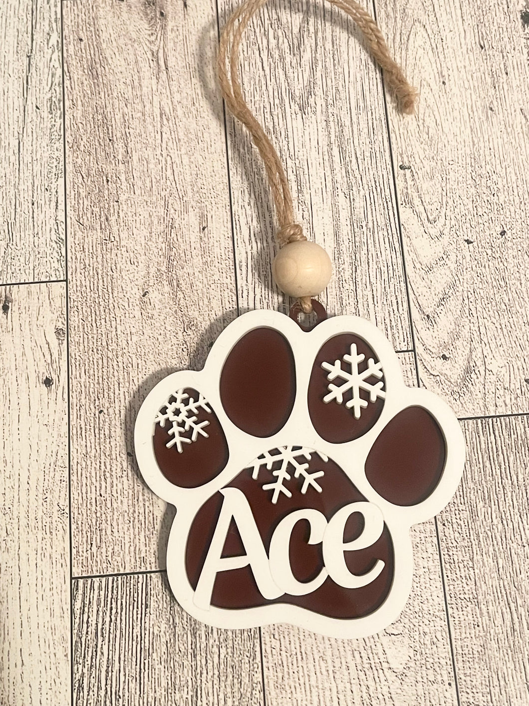 Dog Paw Ornament