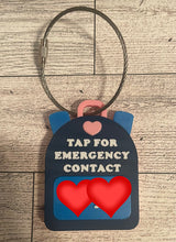 Load image into Gallery viewer, NFC Emergency Contact Backpack Tag
