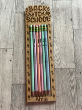 Load image into Gallery viewer, Engraved Pencils with engraved backer
