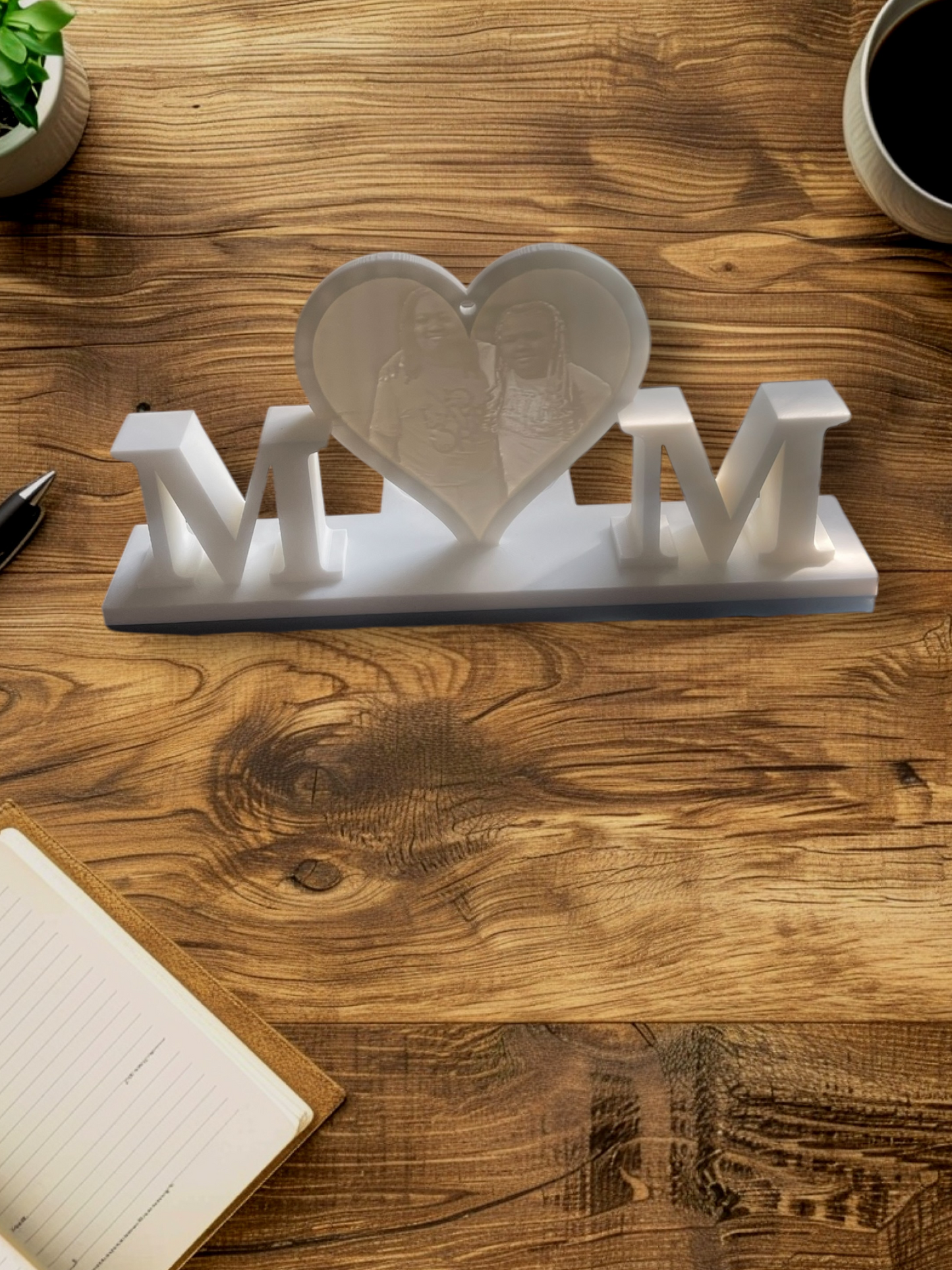 3D Printed Personalized MOM Lithophane Light Display