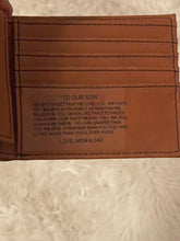 Load image into Gallery viewer, Engraved Leatherette Wallet
