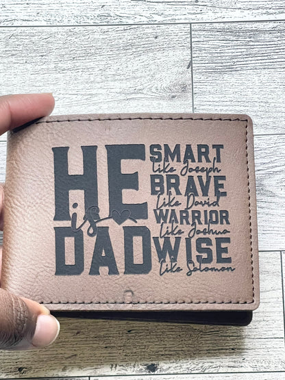Engraved Leatherette Wallet