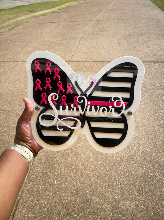Awareness Butterly (Sign & Keychain)