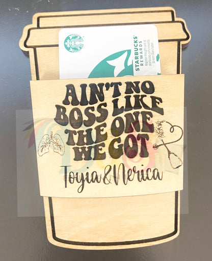 Coffee Gift Card Holder