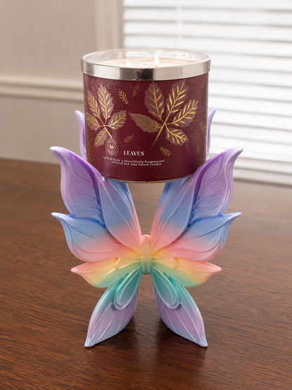 Wholesale 3D Printed 3-Wick Candle Holder Stand | Butterfly, Fairy Wings & Angel Wings