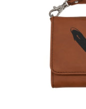 Load image into Gallery viewer, Engraved Leatherette Wallet with Strap
