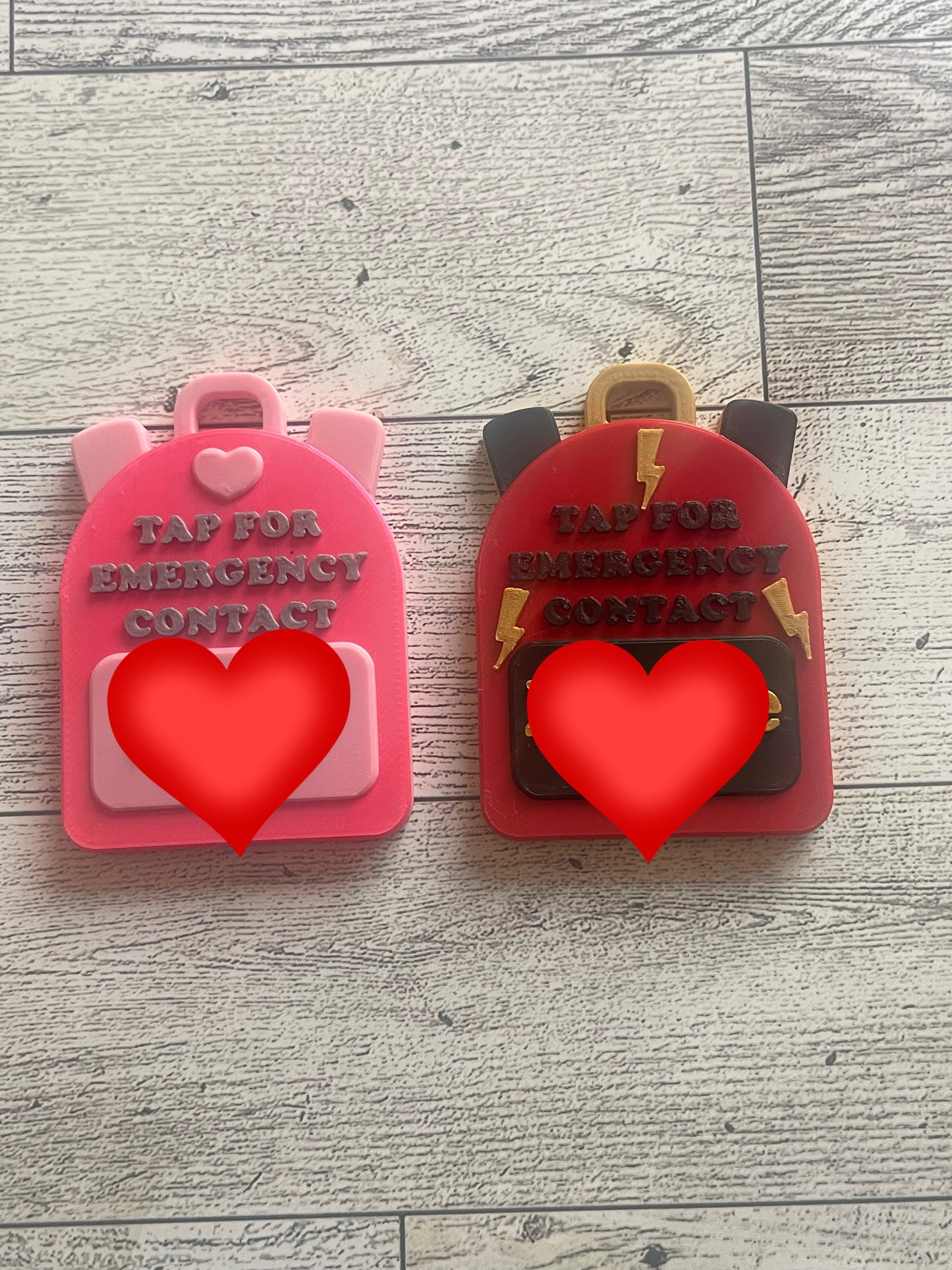 NFC Emergency Contact Backpack Tag