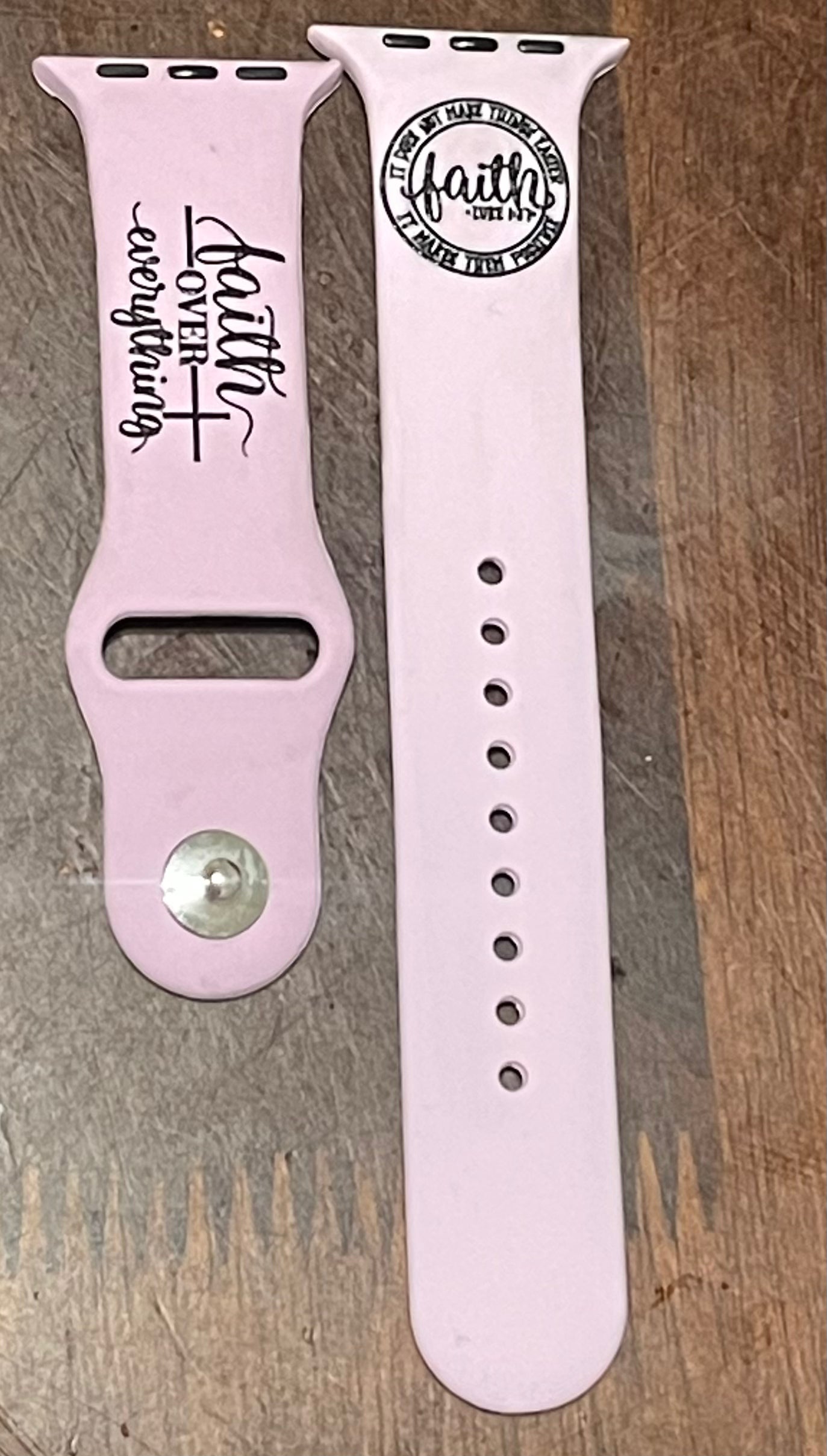 Engraved and Painted Watch Bands
