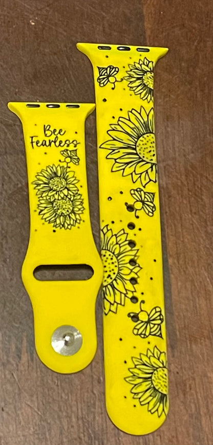 Engraved and Painted Watch Bands