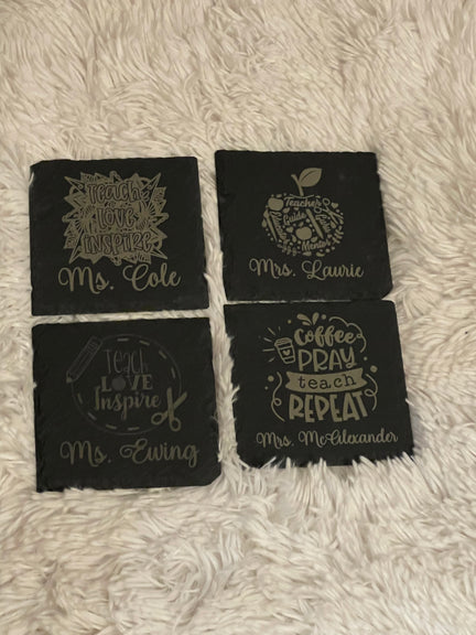 Set of 4 Slate Coaster