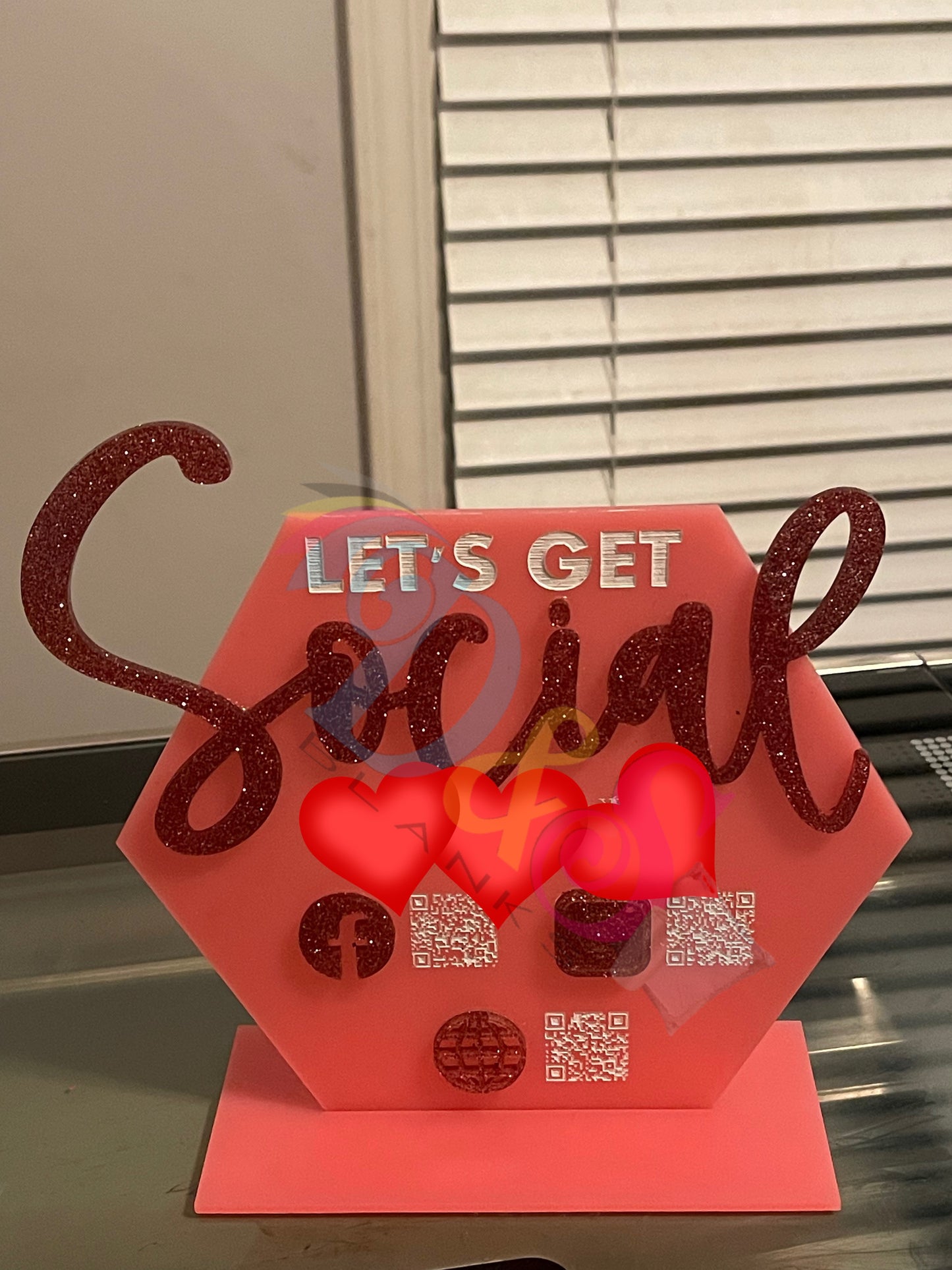 Standard size Scan to pay/Social Media sign