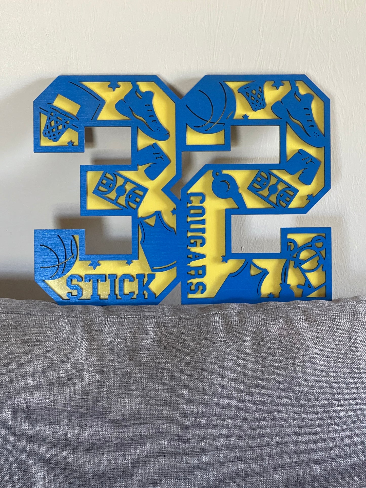 Double Stadium Letter or Number