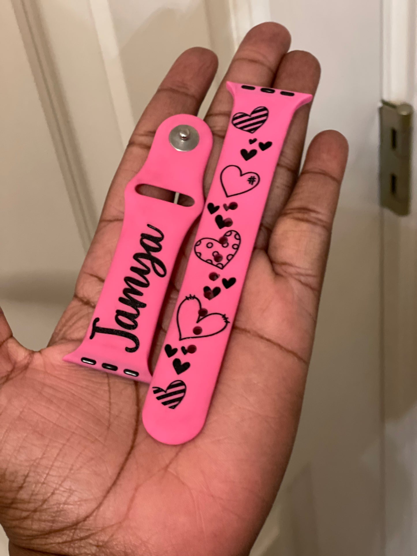 Engraved and Painted Watch Bands