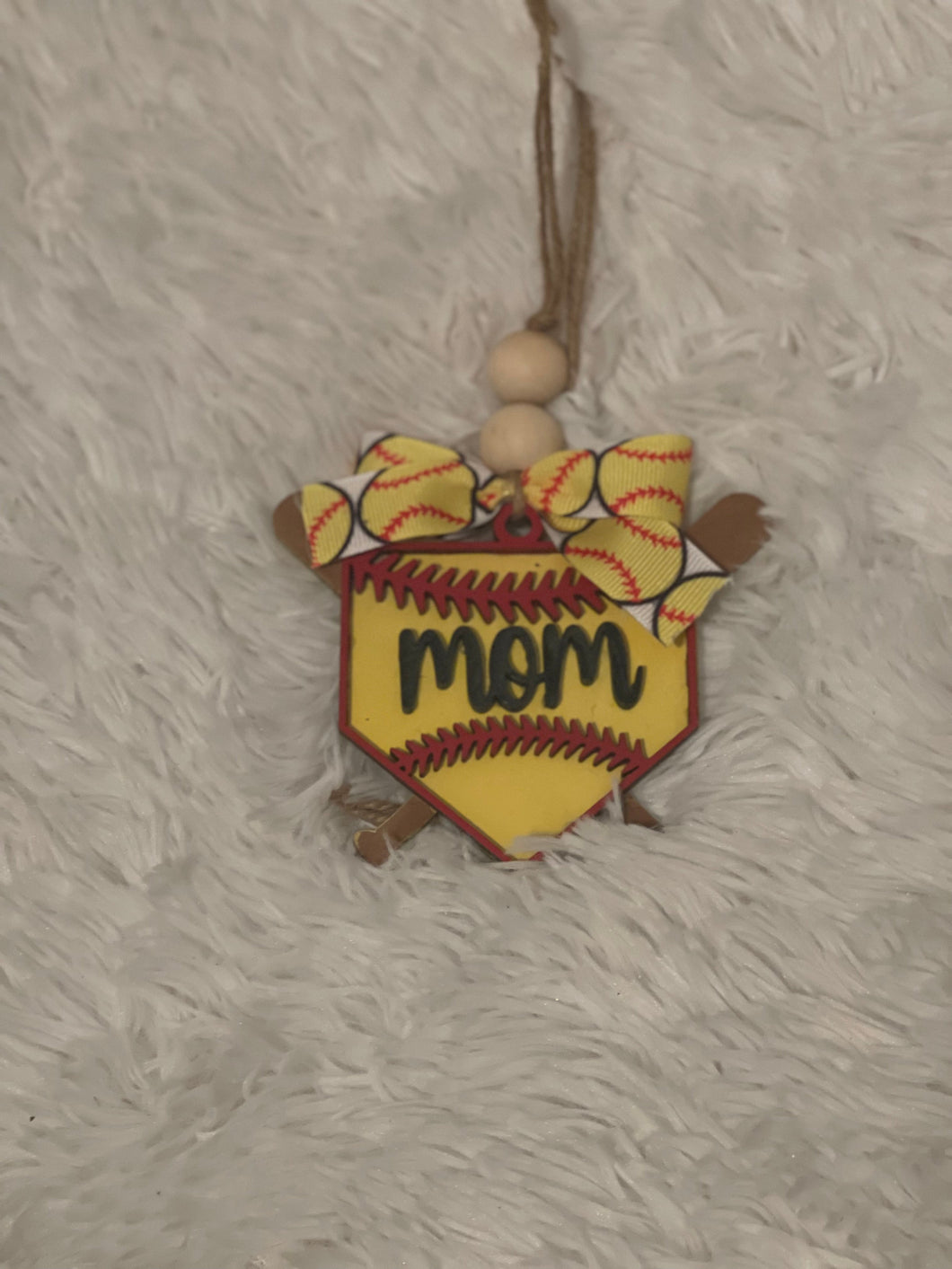 Softball Car Charm (DIY)