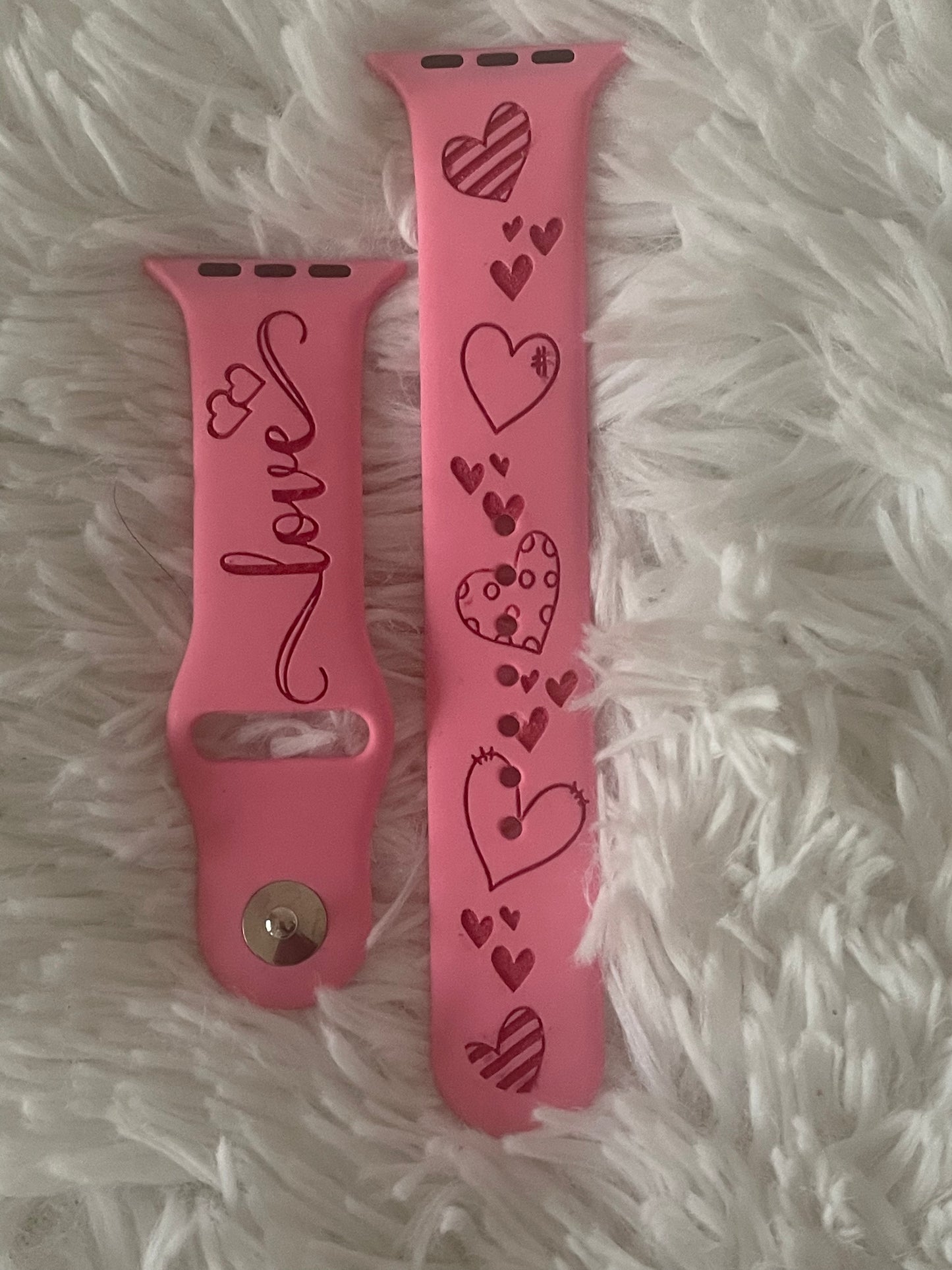 Engraved and Painted Watch Bands