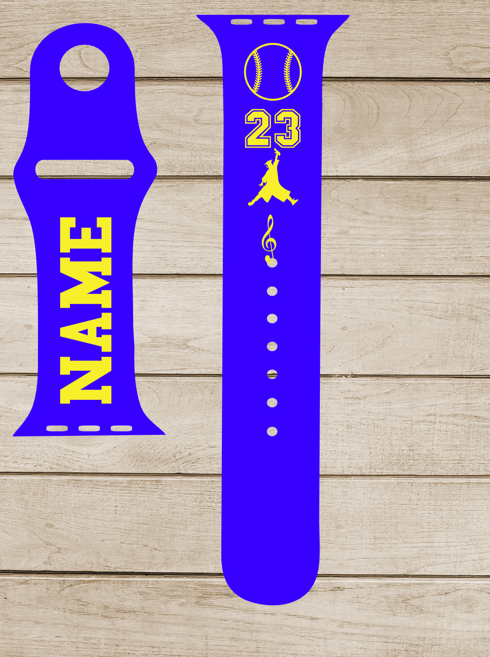 Engraved and Painted Watch Bands